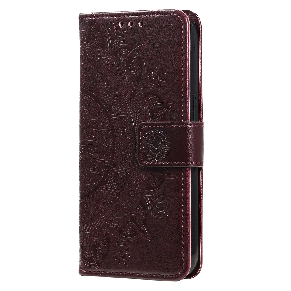  Sony Xperia 1 VII Fodral Mandala Läder Brun - Teknikhallen.se