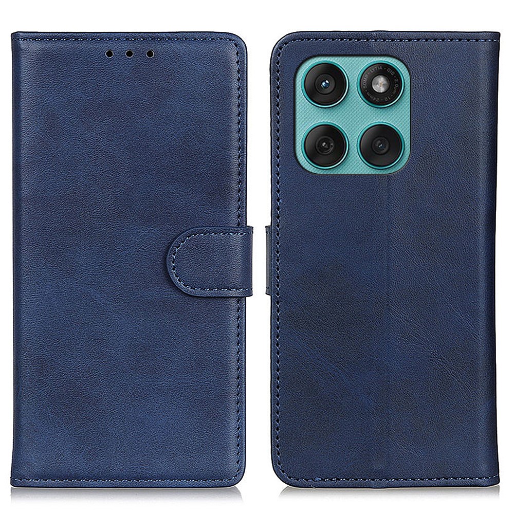  Motorola Edge 60 / 60 Fusion Fodral Läder Blå - Teknikhallen.se