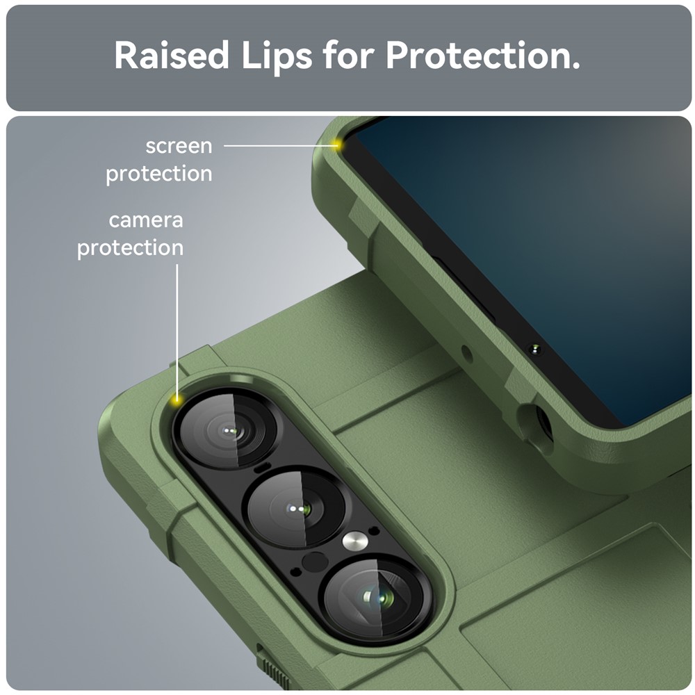  Sony Xperia 1 VII Skal Robust Grön - Teknikhallen.se