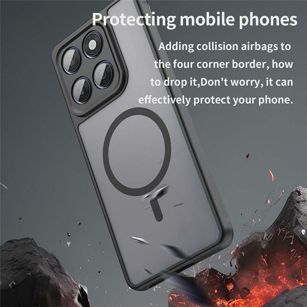  Motorola Edge 60 / 60 Fusion Skal MagSafe Hybrid Svart - Teknikhallen.se