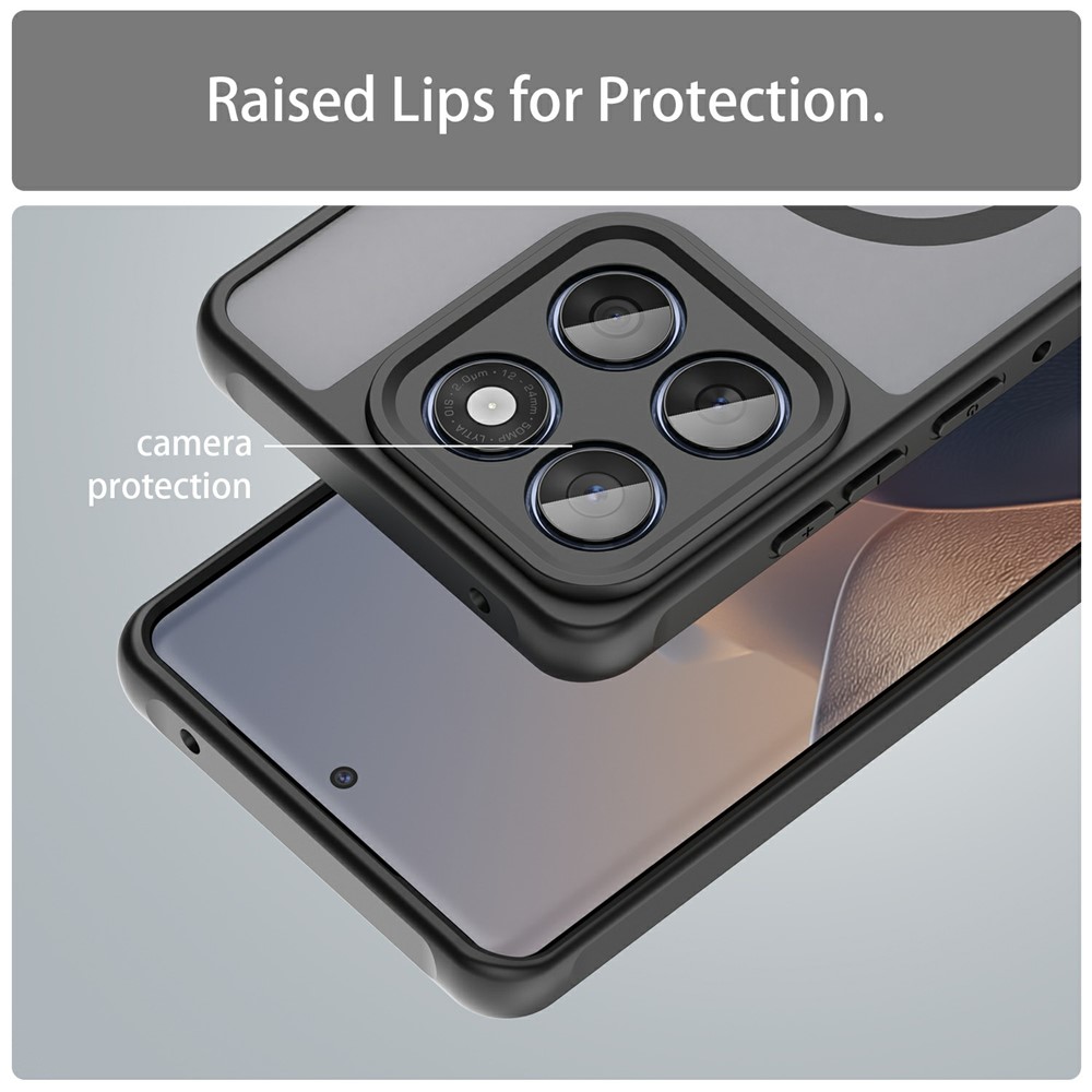  Motorola Edge 60 / 60 Fusion Skal MagSafe Hybrid Svart - Teknikhallen.se