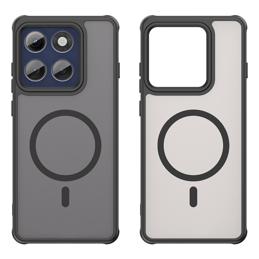  Motorola Edge 60 Pro Skal MagSafe Hybrid Svart - Teknikhallen.se