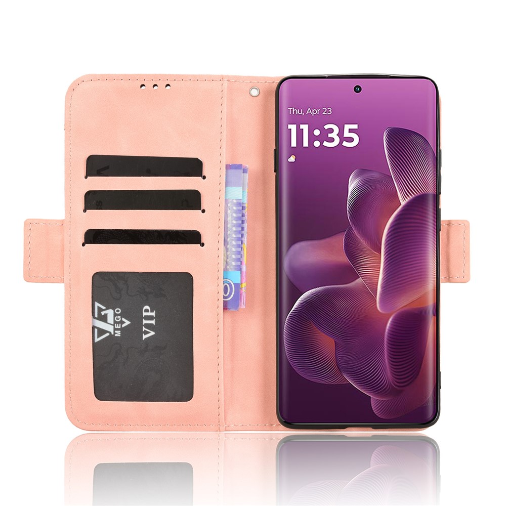  Motorola Edge 60 Pro Fodral Med Avtagbart Kortfodral Rosa - Teknikhallen.se