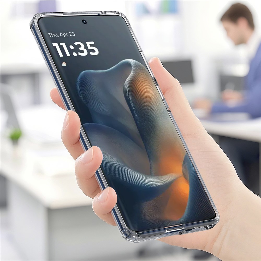  Motorola Edge 60 / 60 Fusion Skal MagSafe Hybrid Transparent - Teknikhallen.se