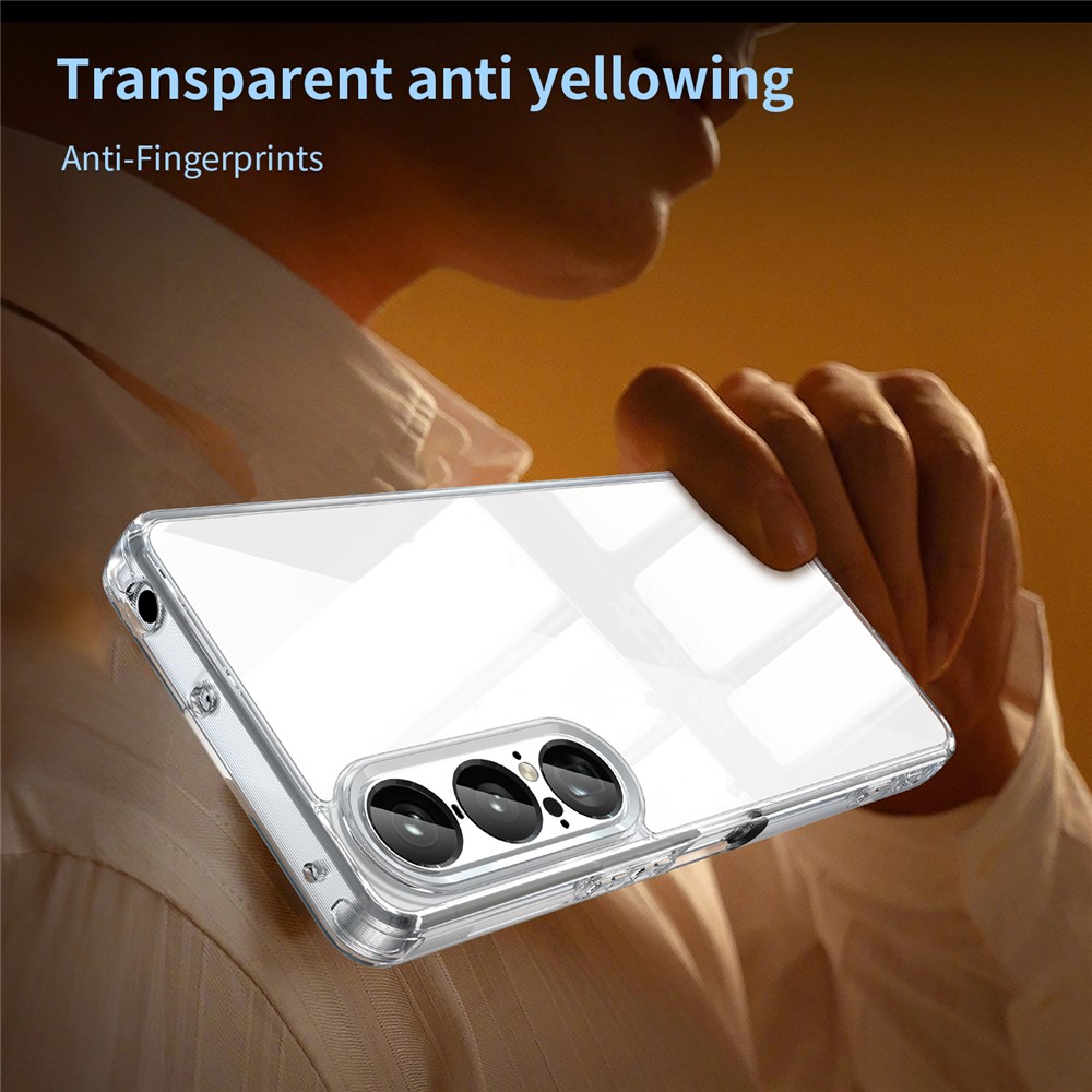  Sony Xperia 1 VII Skal Hybrid Transparent - Teknikhallen.se