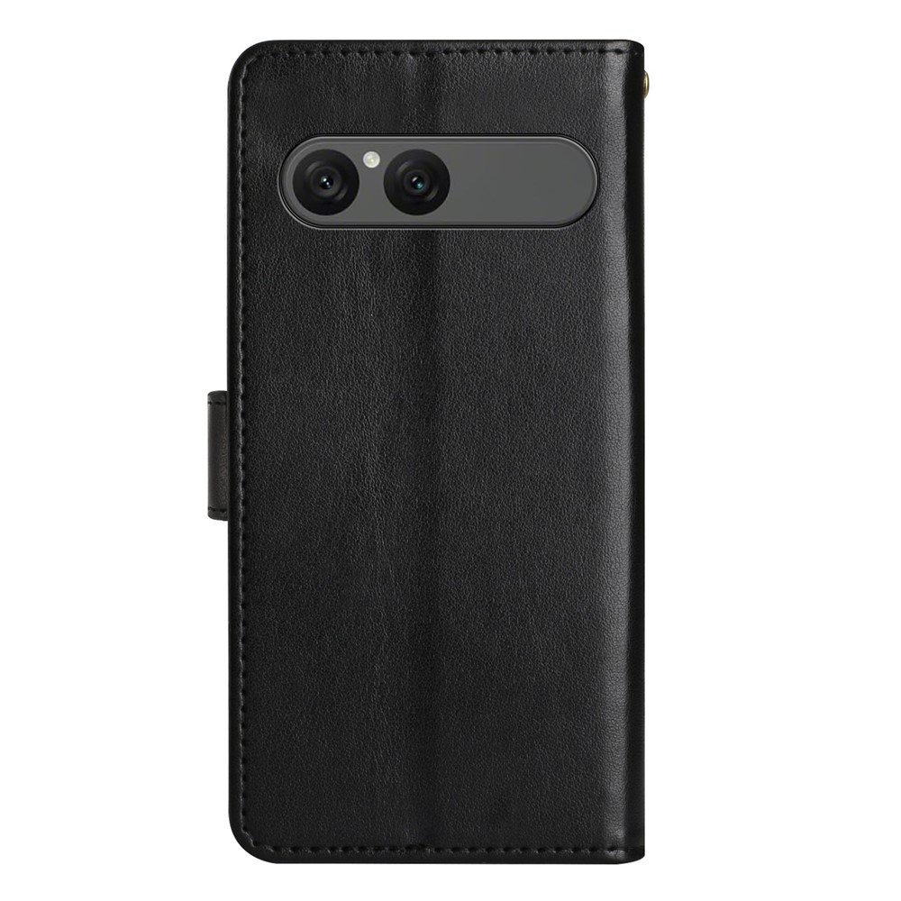  Sony Xperia 10 VII Fodral Med Blommigt Tryck Svart - Teknikhallen.se