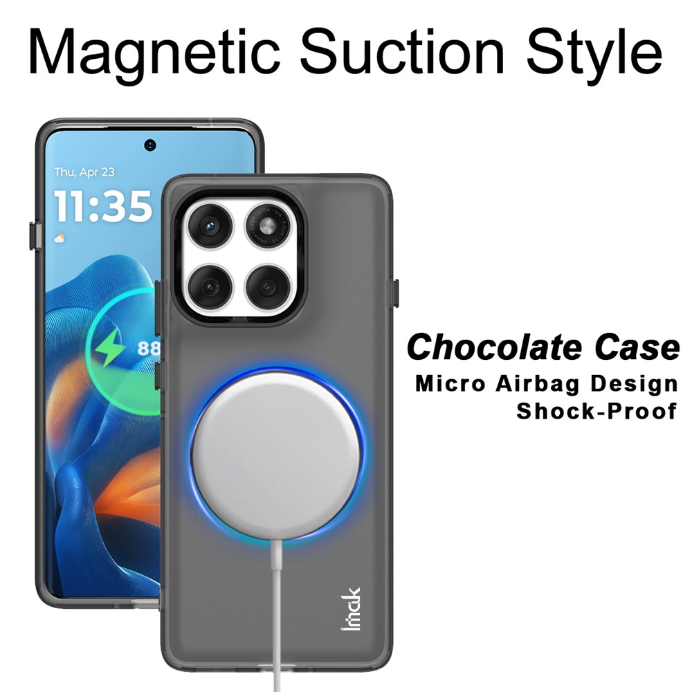 IMAK IMAK Motorola Edge 60 Pro Skal MagSafe Anti Drop Svart - Teknikhallen.se