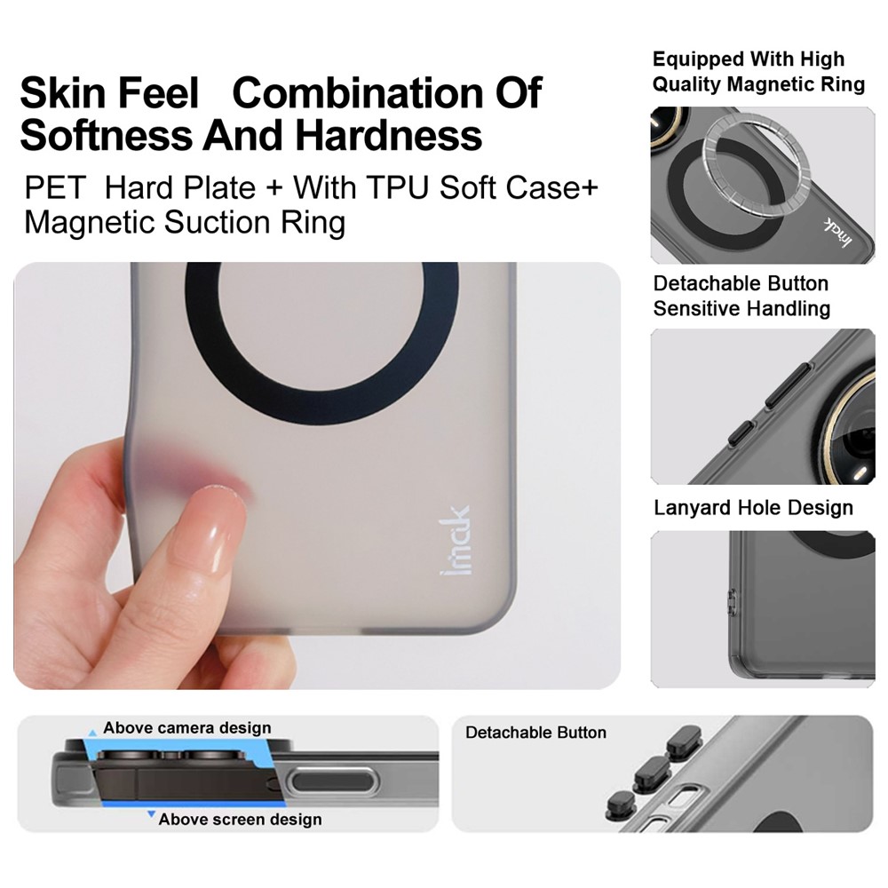 IMAK IMAK Motorola Edge 60 Pro Skal MagSafe Anti Drop Svart - Teknikhallen.se