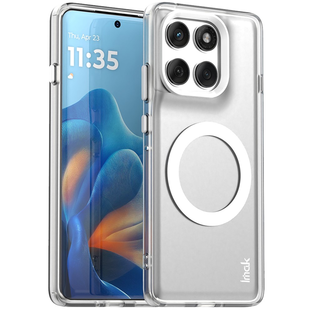 IMAK IMAK Motorola Edge 60 Pro Skal MagSafe Anti Drop Vit - Teknikhallen.se