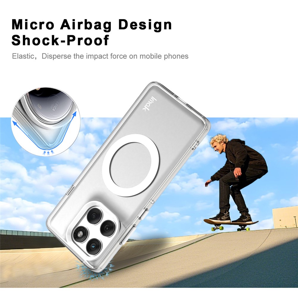 IMAK IMAK Motorola Edge 60 Pro Skal MagSafe Anti Drop Vit - Teknikhallen.se