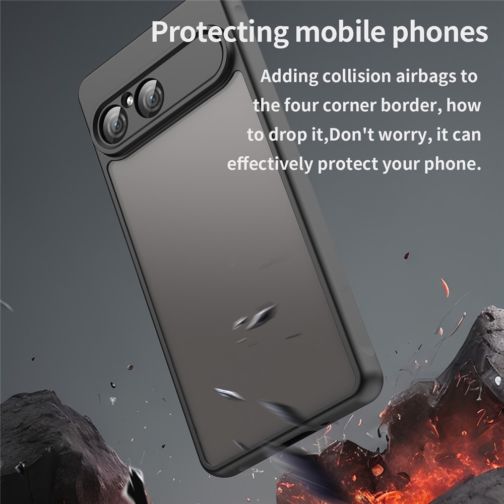  Sony Xperia 10 VII Skal Hybrid Frosted Svart - Teknikhallen.se