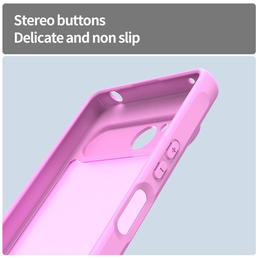  Sony Xperia 10 VII Skal Hybrid Frosted Rosa - Teknikhallen.se