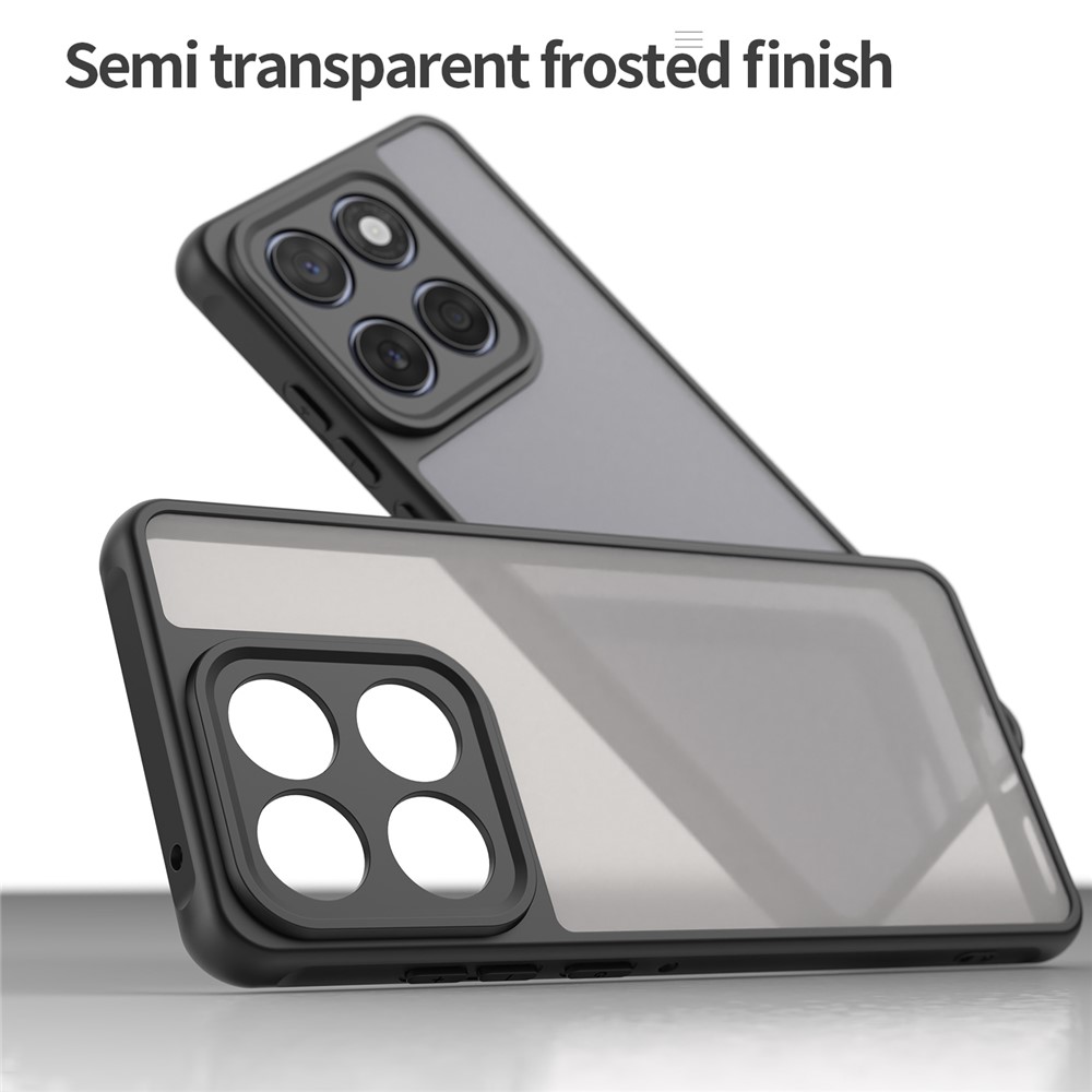  Motorola Edge 60 / 60 Fusion Skal Hybrid Frosted Svart - Teknikhallen.se