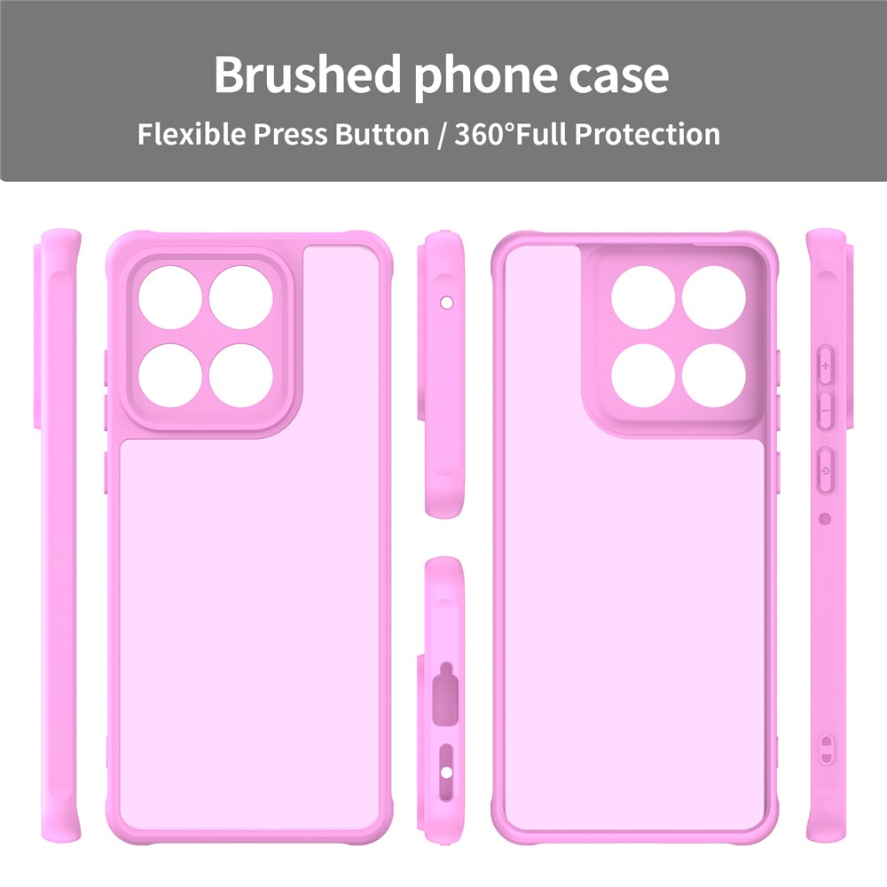  Motorola Edge 60 / 60 Fusion Skal Hybrid Frosted Rosa - Teknikhallen.se