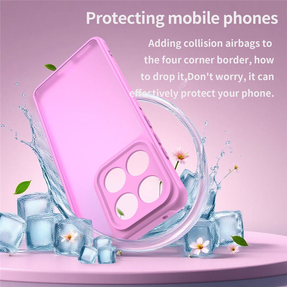  Motorola Edge 60 / 60 Fusion Skal Hybrid Frosted Rosa - Teknikhallen.se