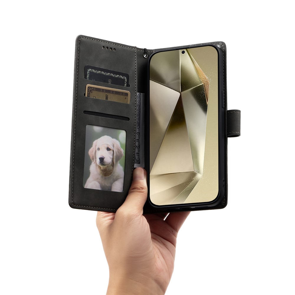  Samsung Galaxy A27 Fodral Mandala Läder Grå - Teknikhallen.se