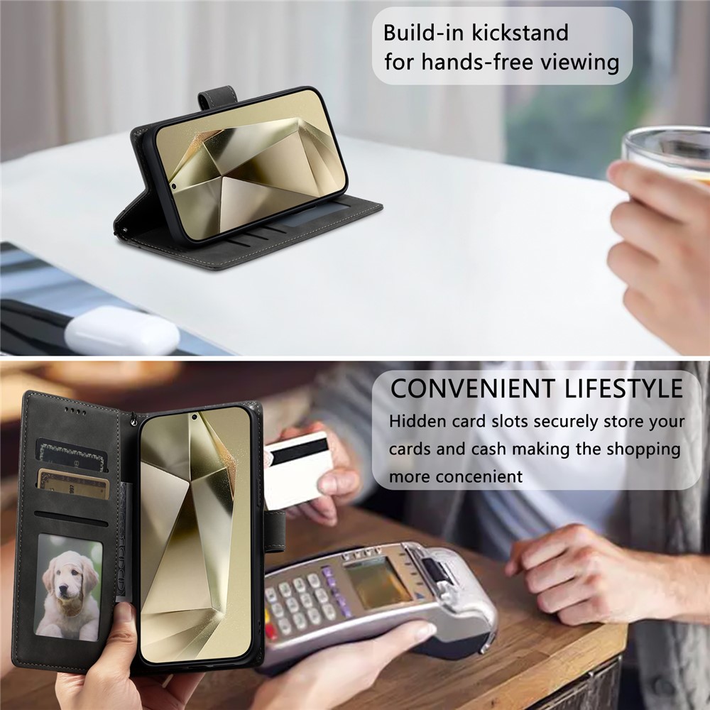  Samsung Galaxy A27 Fodral Mandala Läder Grå - Teknikhallen.se