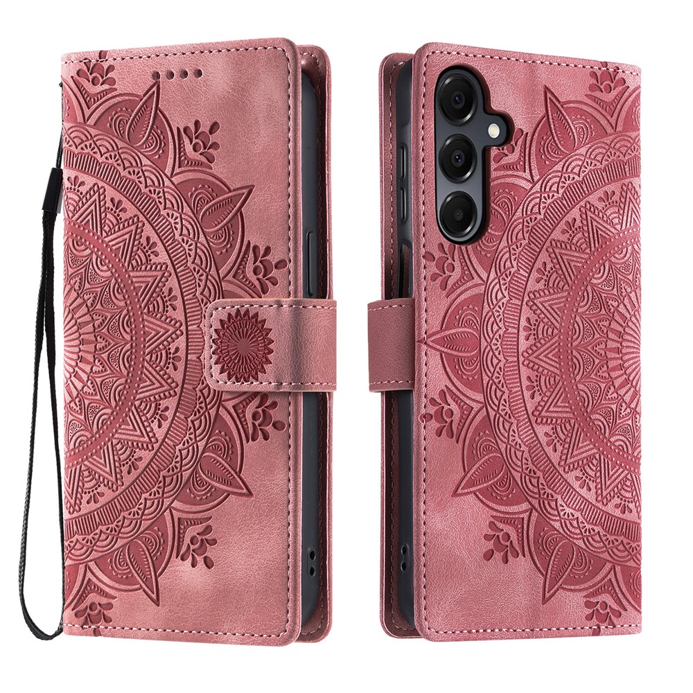  Samsung Galaxy A27 Fodral Mandala Läder Rosa - Teknikhallen.se