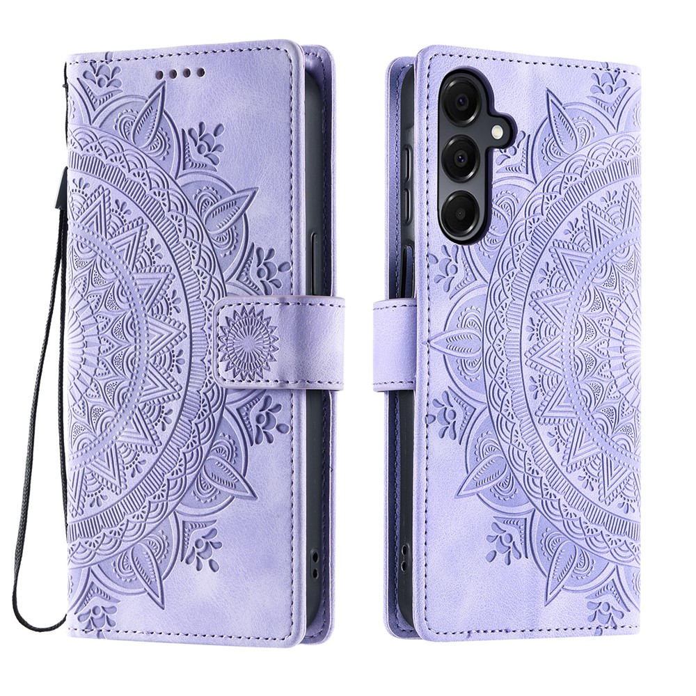  Samsung Galaxy A27 Fodral Mandala Läder Lila - Teknikhallen.se