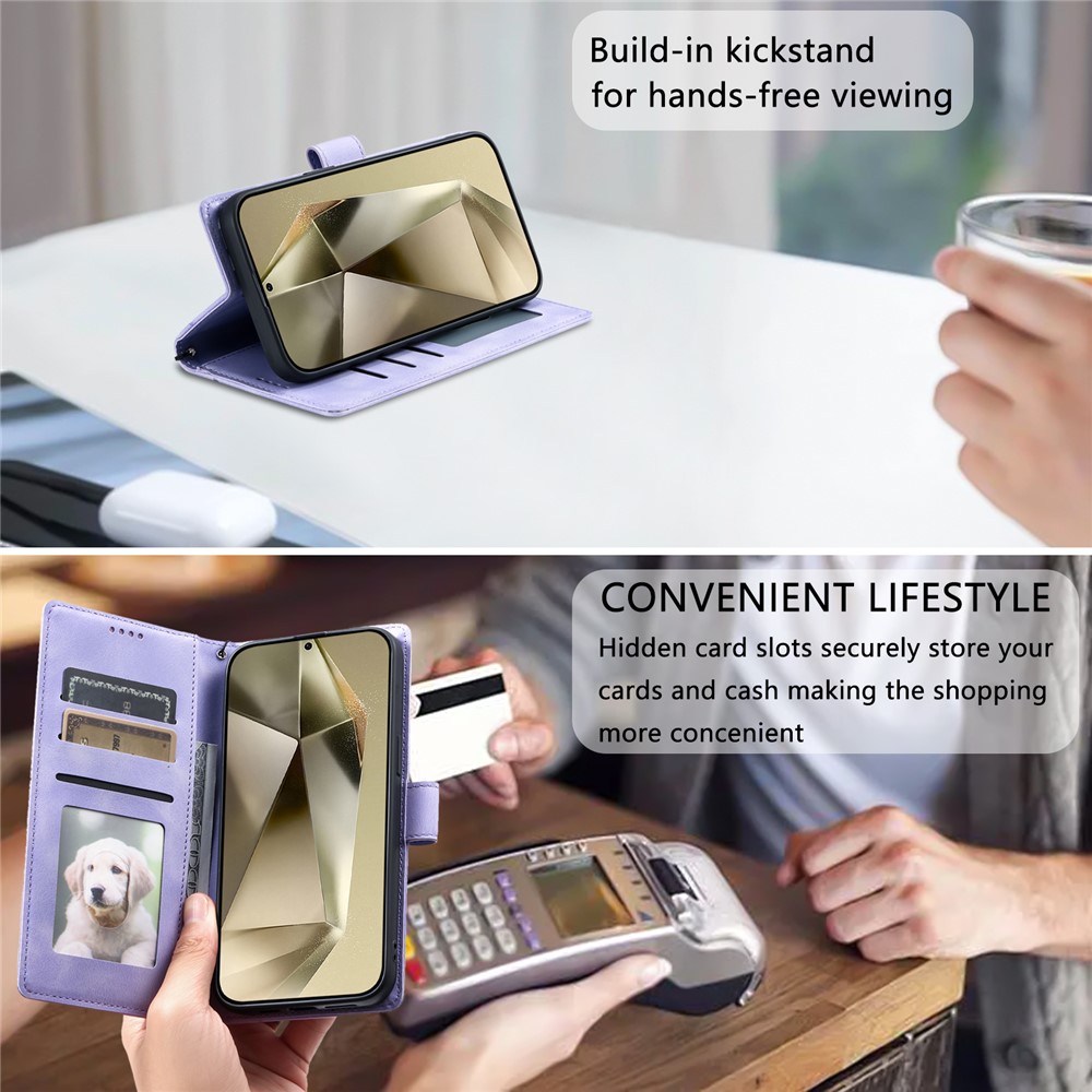  Samsung Galaxy A27 Fodral Mandala Läder Lila - Teknikhallen.se