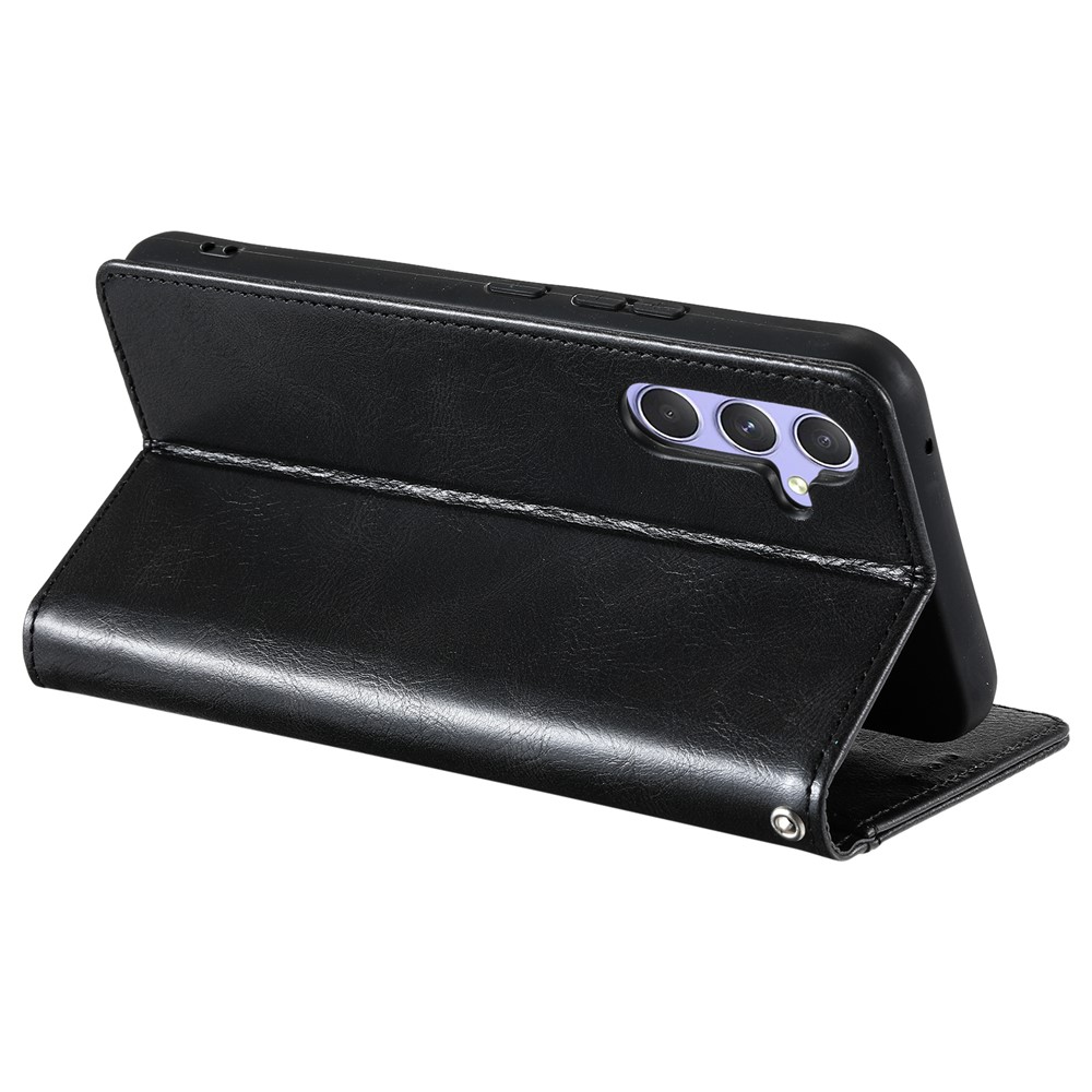  Samsung Galaxy A27 Fodral Läder Svart - Teknikhallen.se