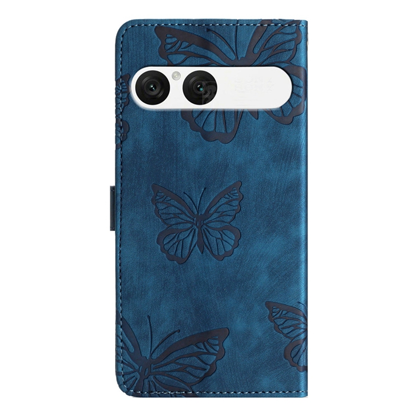  Sony Xperia 10 VII Fodral Fjäril Tryck Blå - Teknikhallen.se
