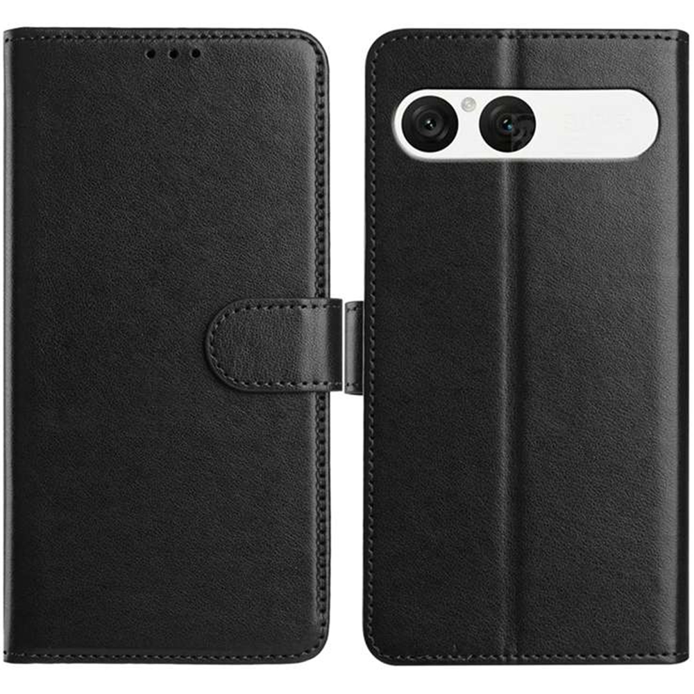  Sony Xperia 10 VII Fodral Multifunktionellt Läder Svart - Teknikhallen.se