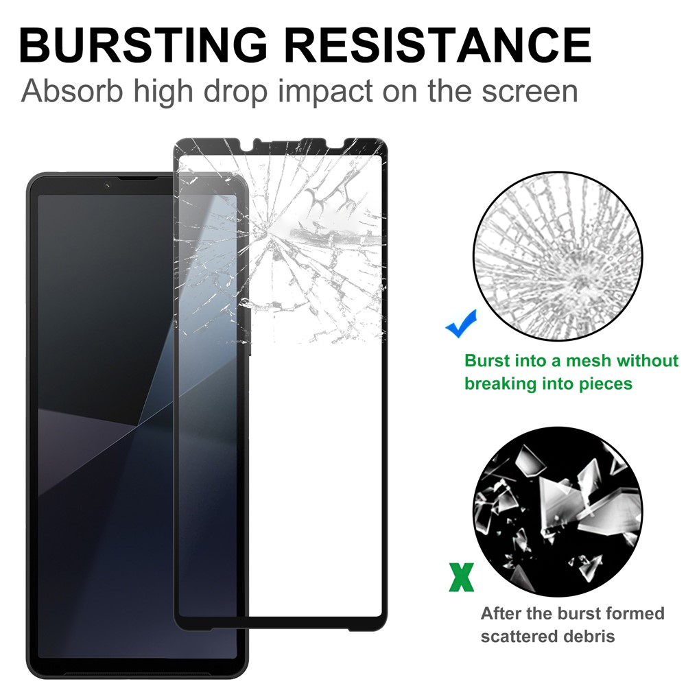  Sony Xperia 10 VII Skärmskydd Heltäckande Härdat Glas - Teknikhallen.se