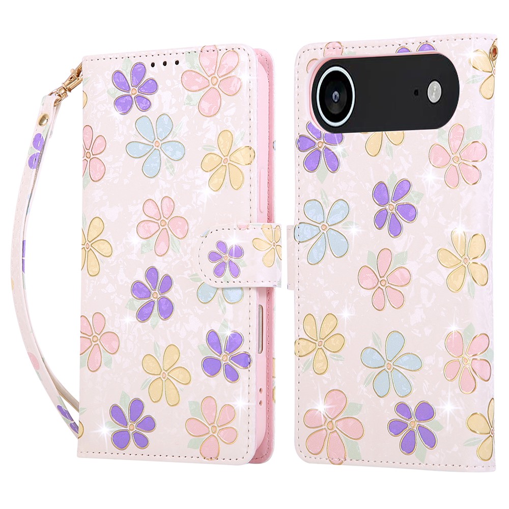  iPhone Air Fodral RFID Läder Färgglada Blommor - Teknikhallen.se