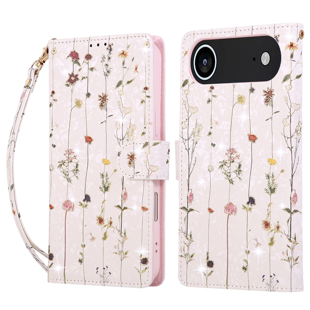  iPhone Air Fodral RFID Läder Små Blommor - Teknikhallen.se