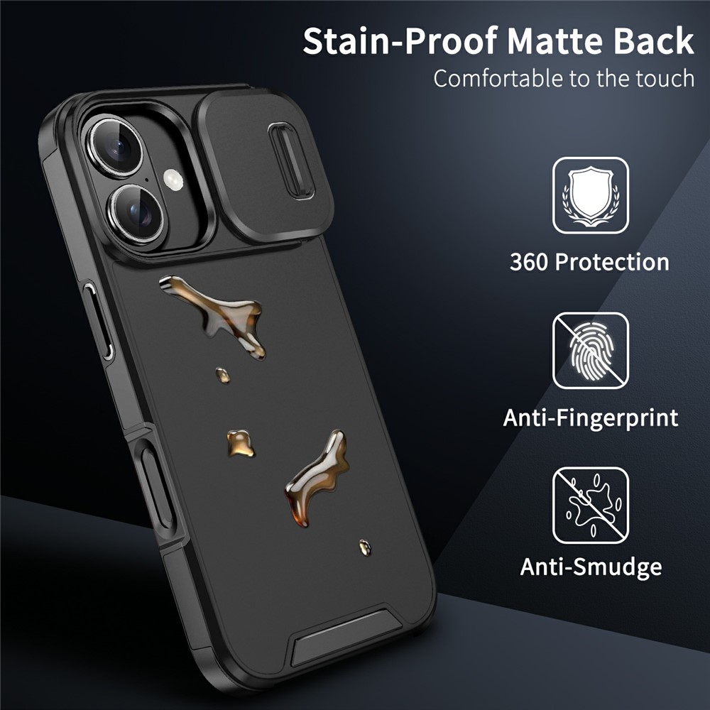  iPhone 17 Skal Hybrid Armor CamCover Svart - Teknikhallen.se