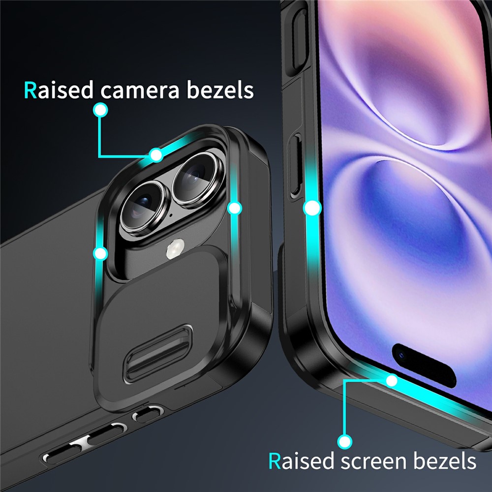  iPhone 17 Skal Hybrid Armor CamCover Svart - Teknikhallen.se