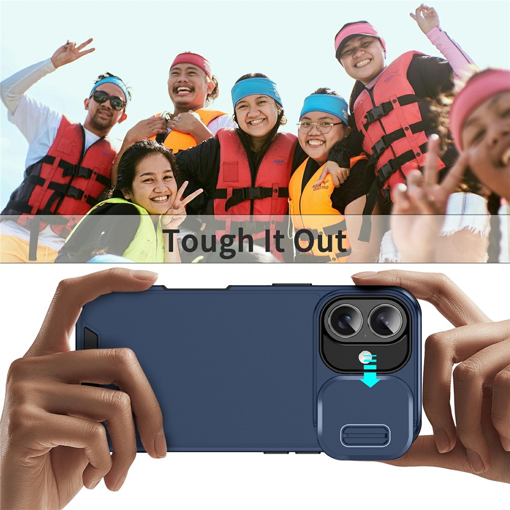  iPhone 17 Skal Hybrid Armor CamCover Blå - Teknikhallen.se