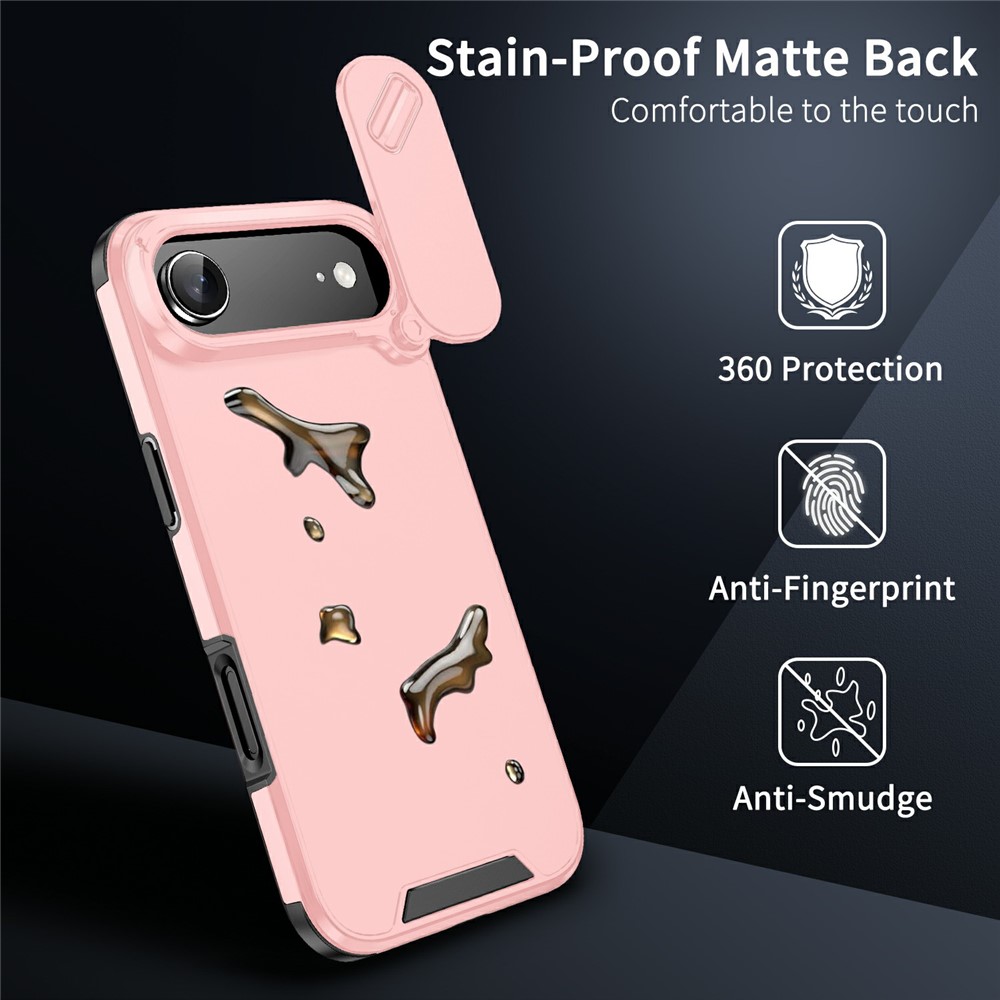  iPhone Air Skal Hybrid Armor CamCover Rosa - Teknikhallen.se