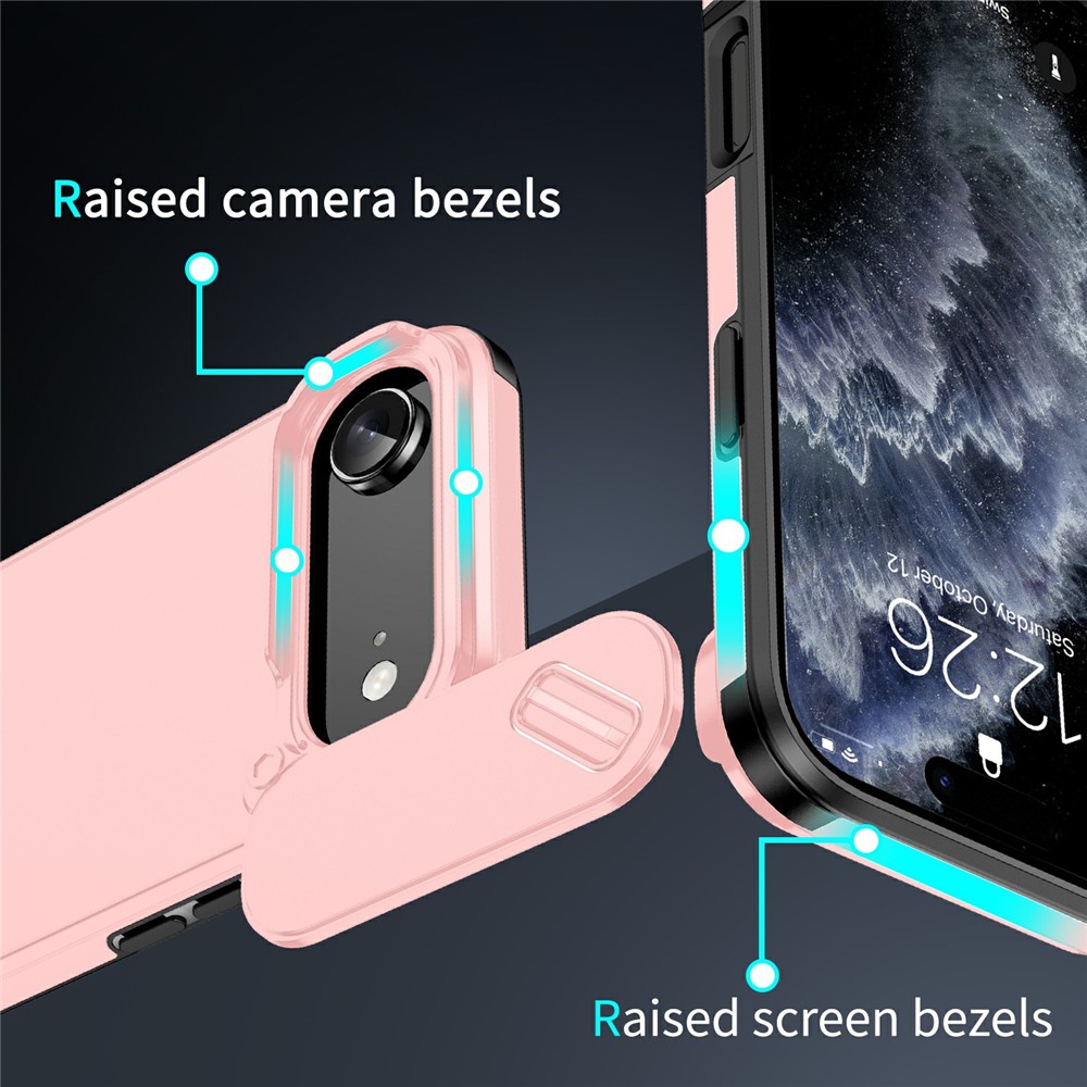  iPhone Air Skal Hybrid Armor CamCover Rosa - Teknikhallen.se