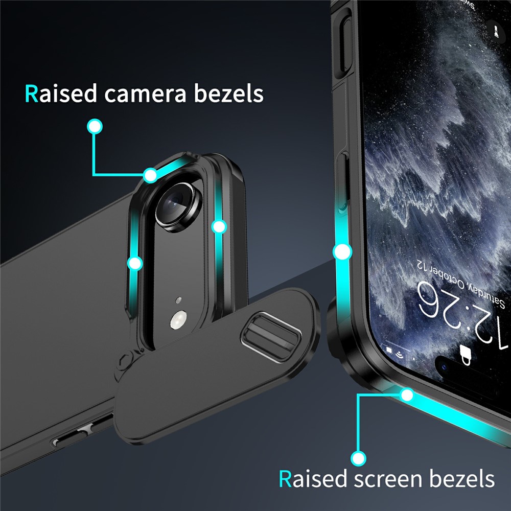  iPhone Air Skal Hybrid Armor CamCover Svart - Teknikhallen.se