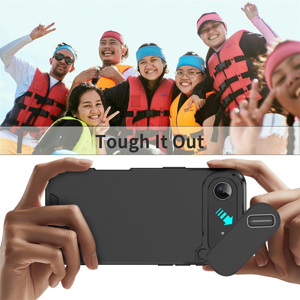  iPhone Air Skal Hybrid Armor CamCover Svart - Teknikhallen.se