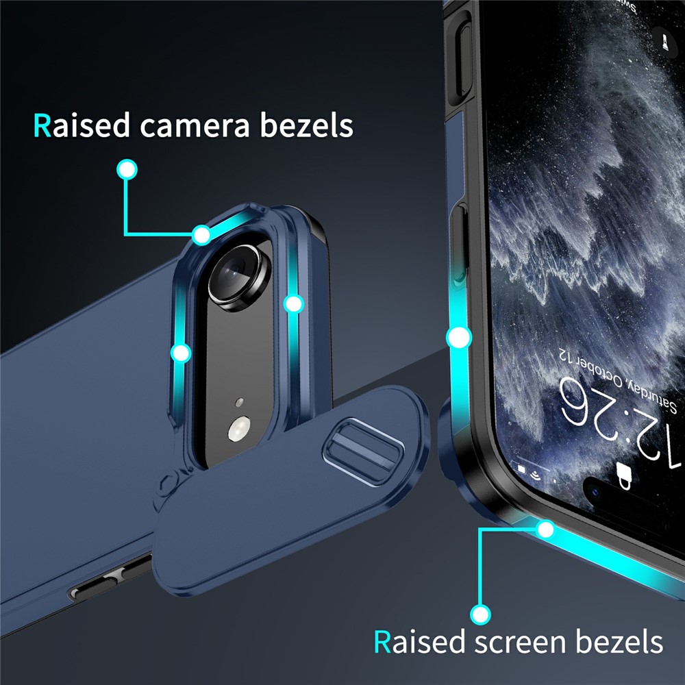  iPhone Air Skal Hybrid Armor CamCover Blå - Teknikhallen.se