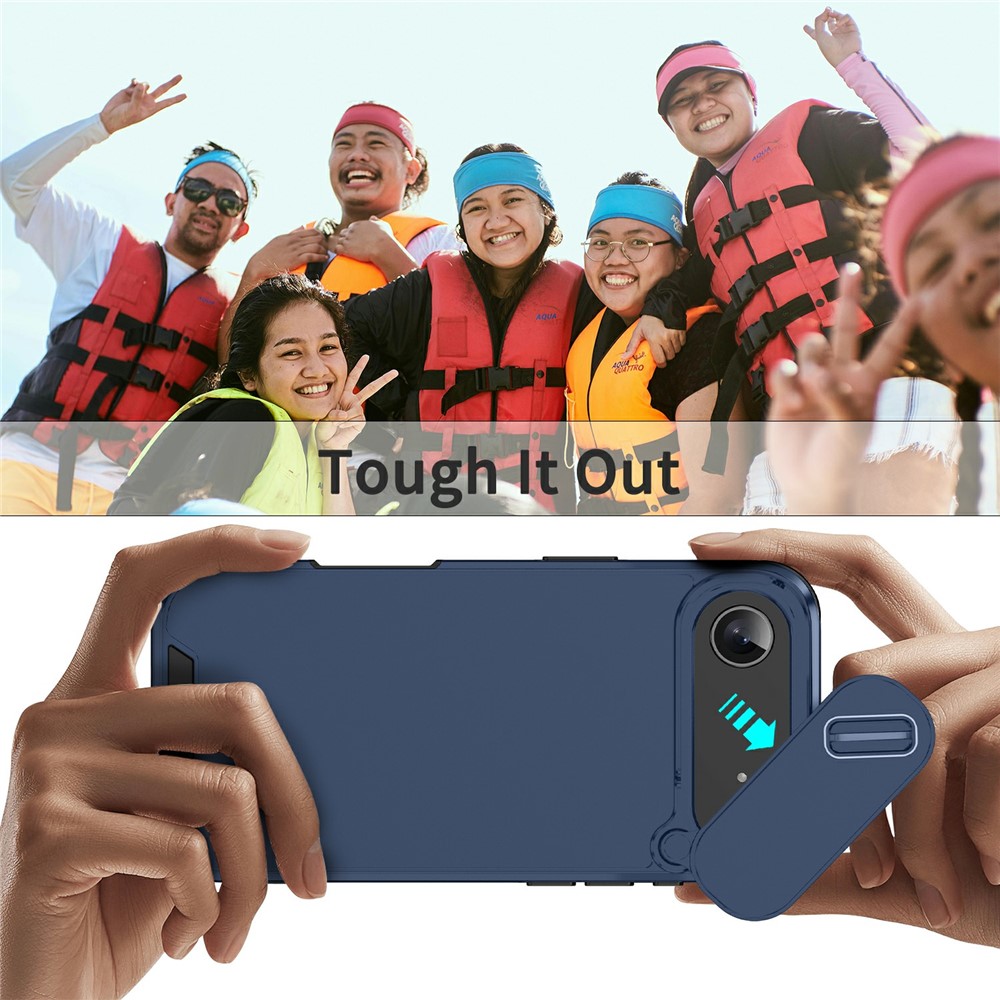  iPhone Air Skal Hybrid Armor CamCover Blå - Teknikhallen.se