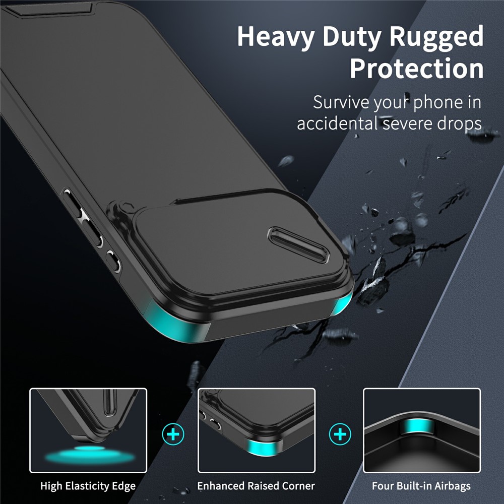  iPhone 17 Pro Skal Hybrid Armor CamCover Svart - Teknikhallen.se