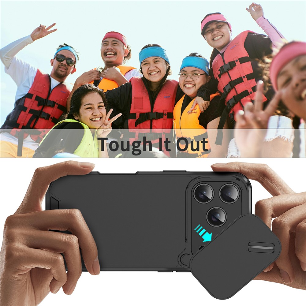  iPhone 17 Pro Skal Hybrid Armor CamCover Svart - Teknikhallen.se