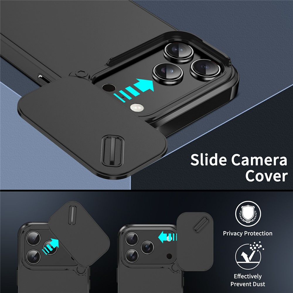  iPhone 17 Pro Max Skal Hybrid Armor CamCover Svart - Teknikhallen.se