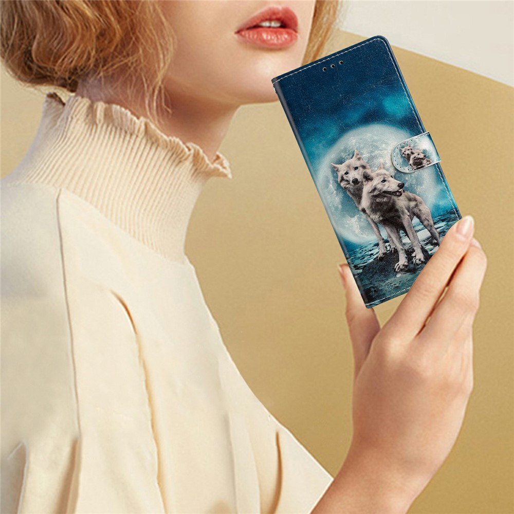  Samsung Galaxy S26 Fodral Med Tryck Vargar - Teknikhallen.se