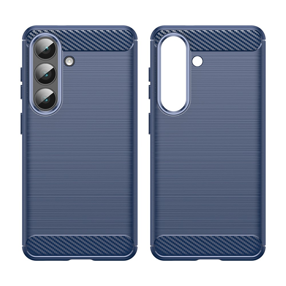  Samsung Galaxy S26 Skal Borstad Stål Textur Blå - Teknikhallen.se