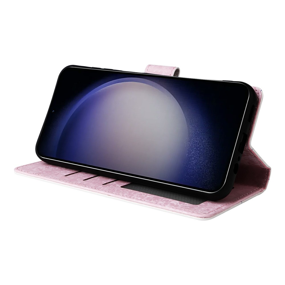  Samsung Galaxy S26 Plus Fodral RFID Läder Färgglada Blommor - Teknikhallen.se