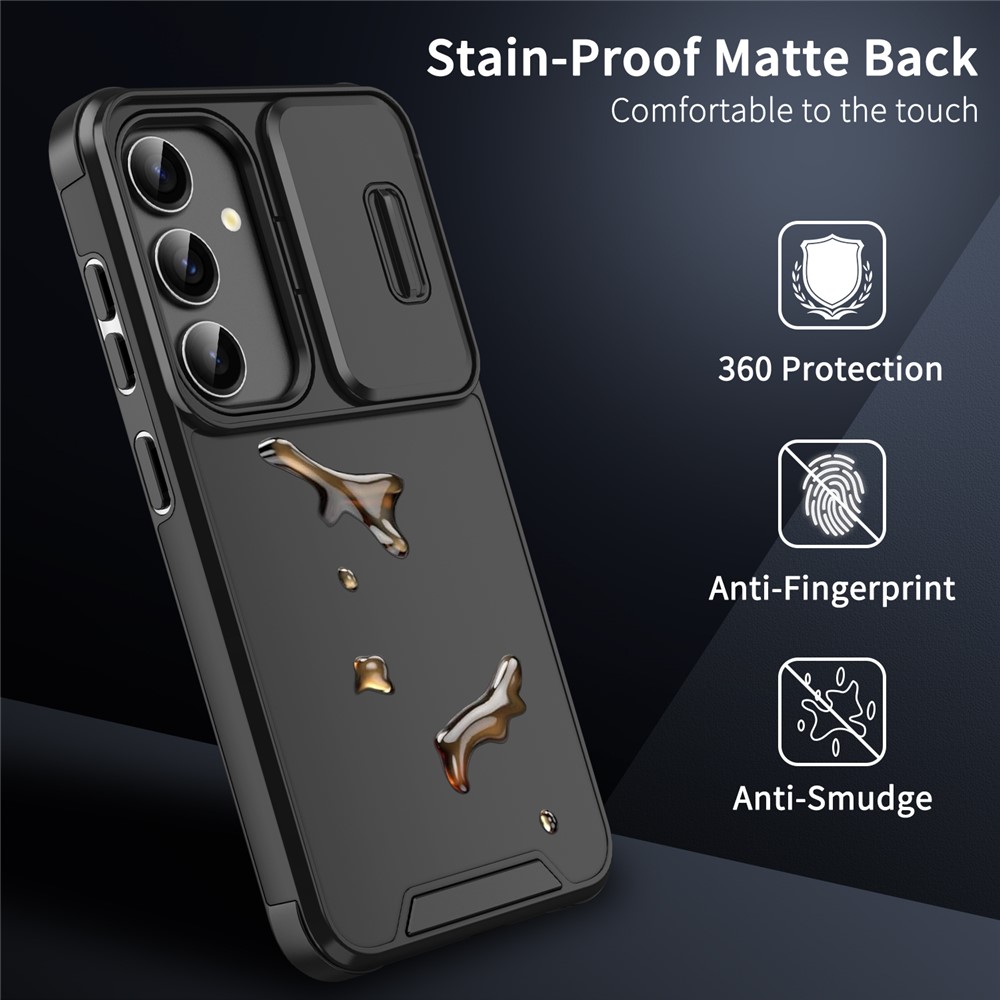  Samsung Galaxy A17 Skal Hybrid Armor CamCover Svart - Teknikhallen.se