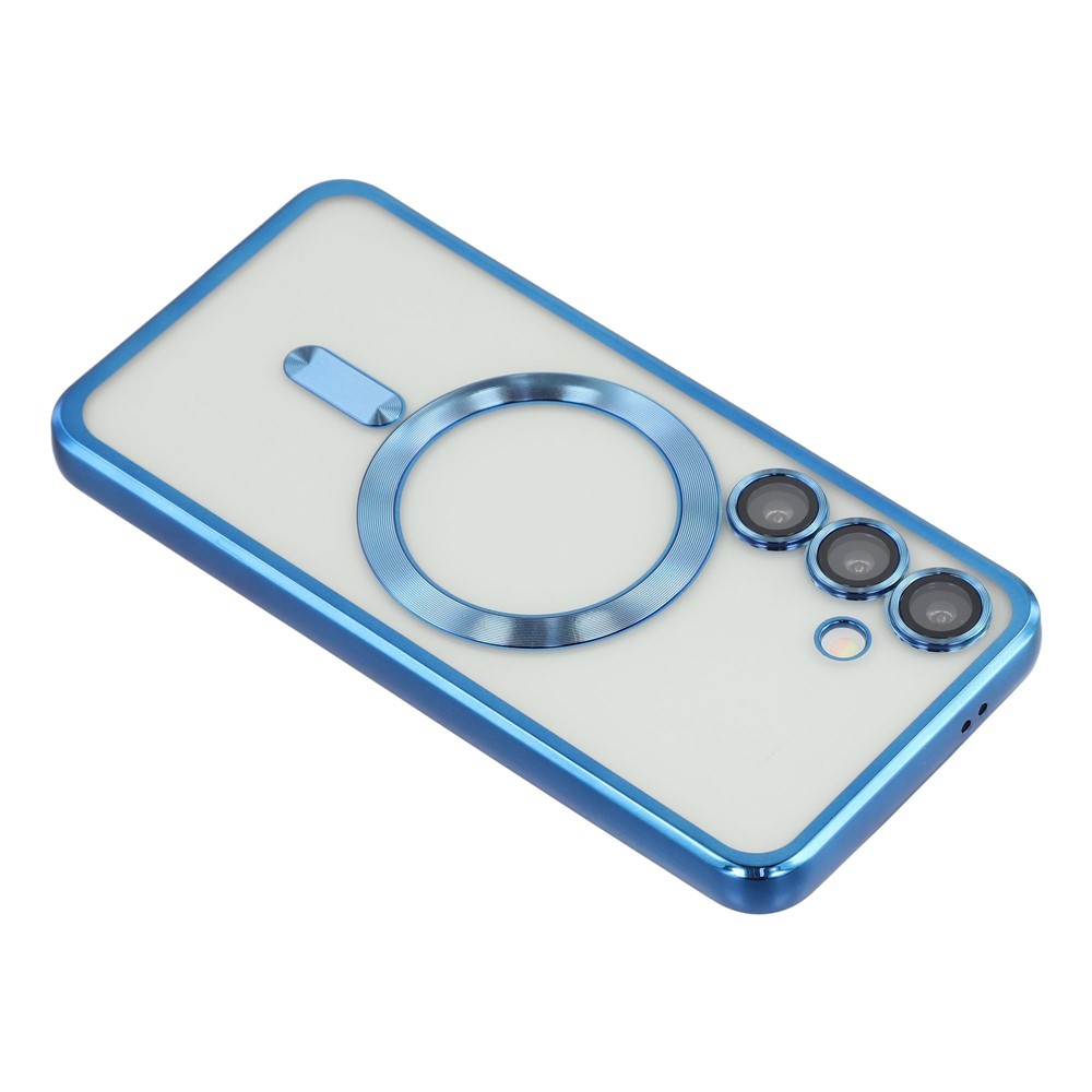  Galaxy S26 Plus Skal MagSafe Electroplated TPU Blå - Teknikhallen.se
