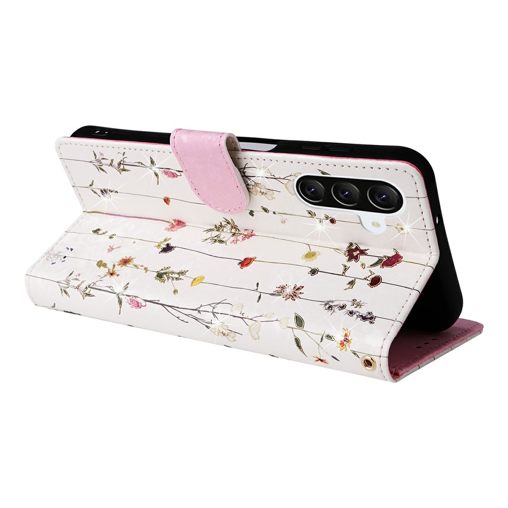 Samsung Galaxy A37 5G Fodral RFID Läder Små Blommor - Teknikhallen.se