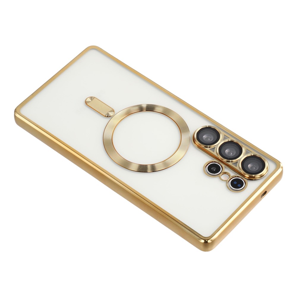  Samsung Galaxy S26 Ultra Skal MagSafe Electroplated TPU Guld - Teknikhallen.se
