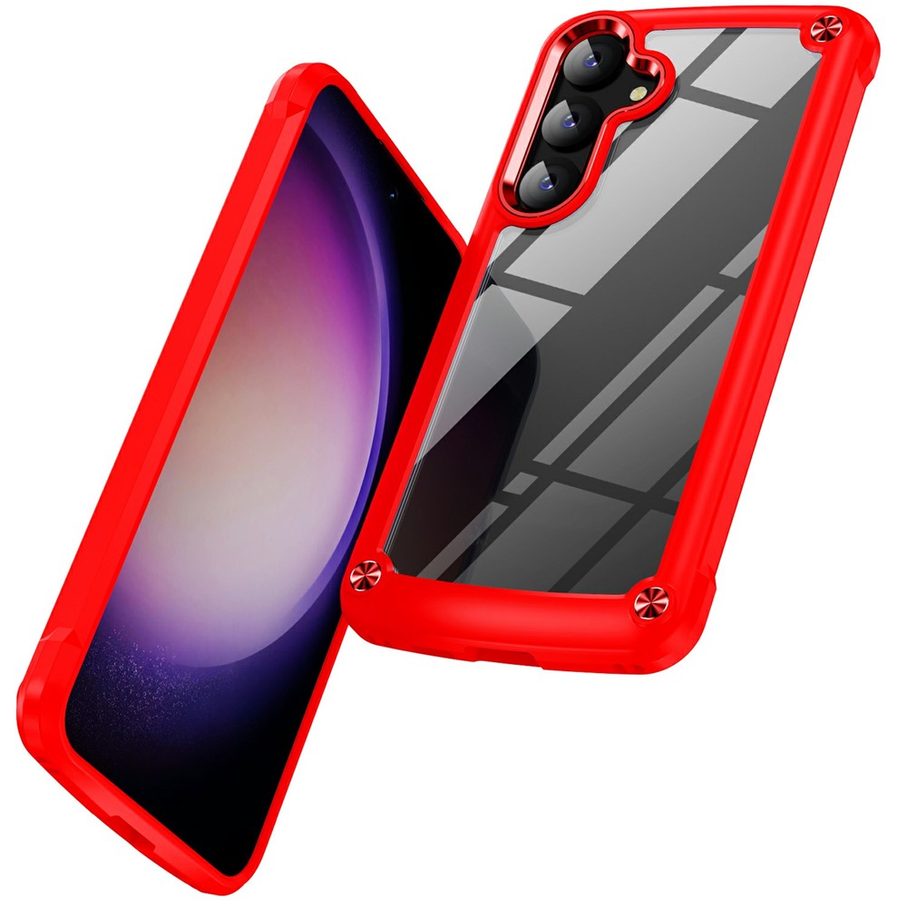  Samsung Galaxy S26 Skal Shockproof Hybrid Röd - Teknikhallen.se